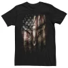 Men's Bald Eagle American Flag Portrait Tee