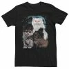 Men's Metal Cats Space Poster Tee