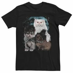 Men's Metal Cats Space Poster Tee