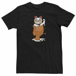 Men's Unlucky Cat Smirk Ice Cream Tee