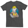 Men's Construction Worker Sketched Tee