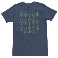 Men's Life Unplugged Tree Outline Poster Tee