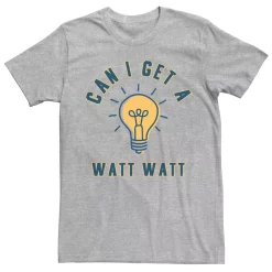 Men's Can I Get A Watt Watt Light Bulb Tee